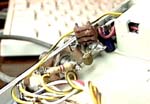 Close-up showing how the BNC connectors are mounted and the application of the antenna switch drive signal to the antenna array.